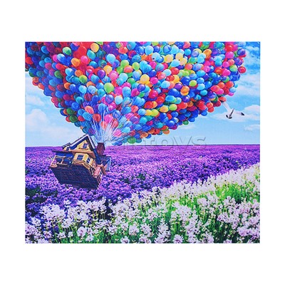 Мозаика "Дом на воздушных шариках" 40*50см