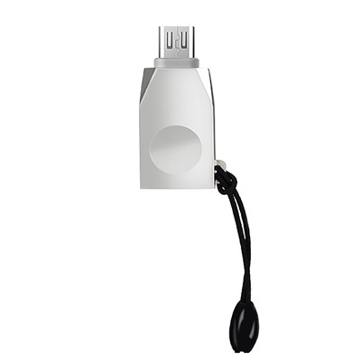 Адаптер Hoco OTG UA10 microUSB/USB (pearl nickel)