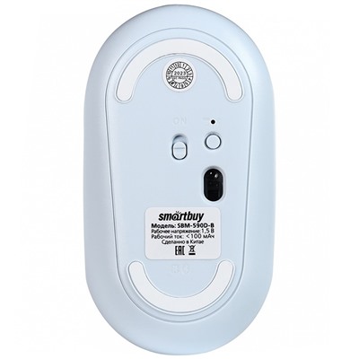 Мышь оптическая беспроводная Smart Buy SBM-590D-B (light blue)