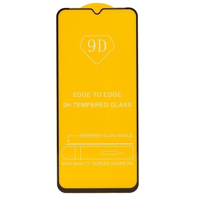 Защитное стекло Full Glue - 2,5D для "Xiaomi Poco M6 5G/Redmi 13C 5G" (тех.уп.) (20) (black) (227845)