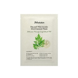 JMsolution Маска тканевая с экстрактом полыни - Releaf mild acidic wormwood, 30мл