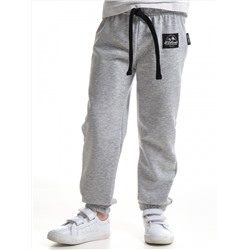Спортивные штаны на резинке (98-116см) 22-9815-1(2) св.серый меланж