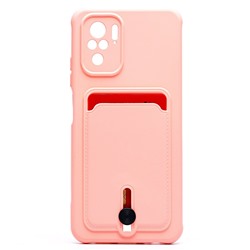 Чехол-накладка - SC304 с картхолдером для "Xiaomi Redmi Note 10/Redmi Note 10S" (light pink) (208778)