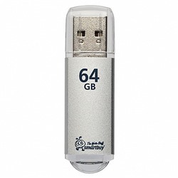 Флэш накопитель USB 64 Гб Smart Buy V-Cut (grey)