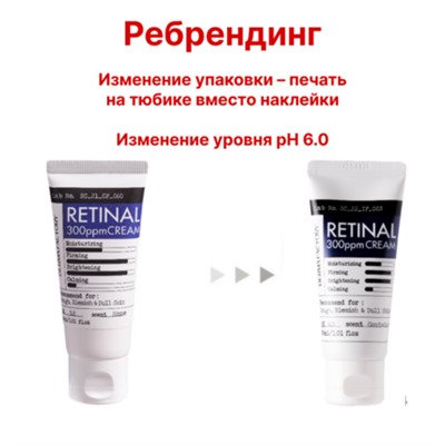 Derma Factory Крем для лица укрепляющий с ретиналом - Retinal 300ppm cream, 30мл