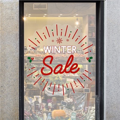 Наклейки для витрин Winter sale, 60 х 56 см