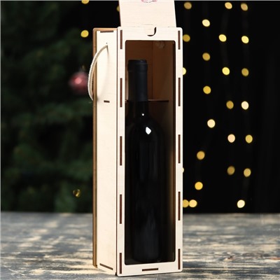 Ящик для вина "Волшебного Нового Года!" ёлка, 34х10х8,6 см