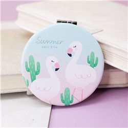 Зеркало "Flamingo summer two", blue
