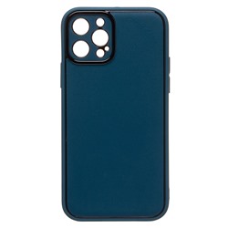 Чехол-накладка - PC084 экокожа для "Apple iPhone 12 Pro" (blue) (219654)