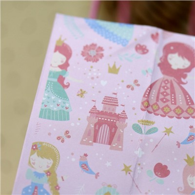 Пакет подарочный (S) «Magic princess», pink (21*25.5*10)