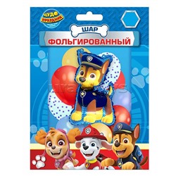 Шар фольгированная фигура "Щенячий патруль. Гонщик" 48*82 см.