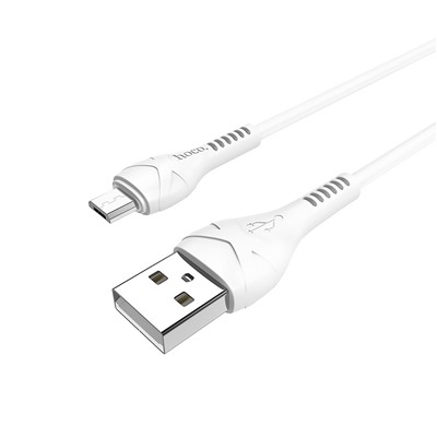 Кабель USB - micro USB Hoco X37 Cool power (повр. уп)  100см 2,4A  (white)