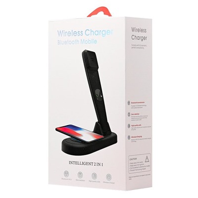 ЗУ Сетевое Беспроводное - Bluetooth mobile & Wireless Charge (black)