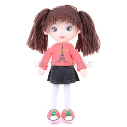 Кукла Амели в розовом джемпере и юбке, 36 см