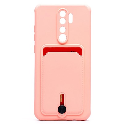 Чехол-накладка - SC304 с картхолдером для "Xiaomi Redmi Note 8 Pro" (light pink) (208792)