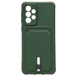 Чехол-накладка - SC304 с картхолдером для "Samsung SM-A336 Galaxy A33 5G" (dark green) (208755)