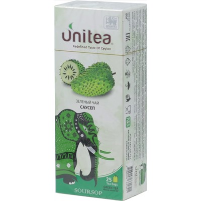 UNITEA. Soursop green карт.пачка, 25 пак.