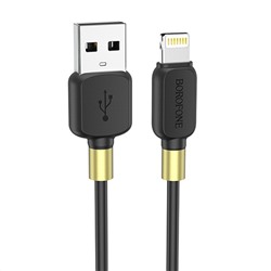 Кабель USB - Apple lightning Borofone BX59 Defender  100см 2,4A  (black)