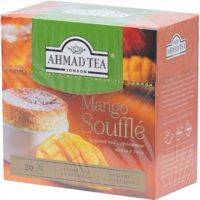 AHMAD TEA. Desserts Collection. Mango Souffle карт.пачка, 20 пирамидки