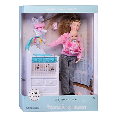 Набор кукол "Счастливая мамочка" в коробке