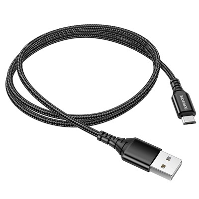 Кабель USB - micro USB Borofone BX54 Ultra bright (повр. уп.)  100см 2,4A  (black)