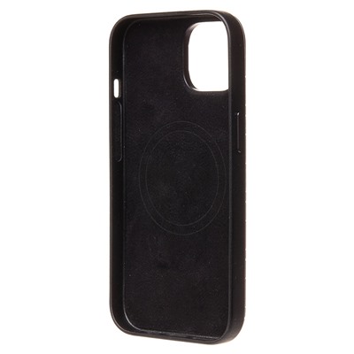 Чехол-накладка - SM089 SafeMag экокожа  для "Apple iPhone 15" (black)