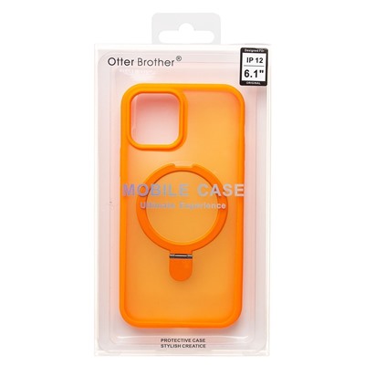 Чехол-накладка - SM088 SafeMag  для "Apple iPhone 12/iPhone 12 Pro" (orange)