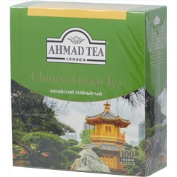 AHMAD TEA. Green Chinese Tea карт.пачка, 100 пак.