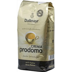 Dallmayr. Crema Prodomo (зерновой) 1 кг. мягкая упаковка