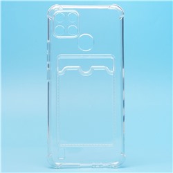 Чехол-накладка - SC278 с картхолдером для "Realme C21Y/C25Y" (transparent)