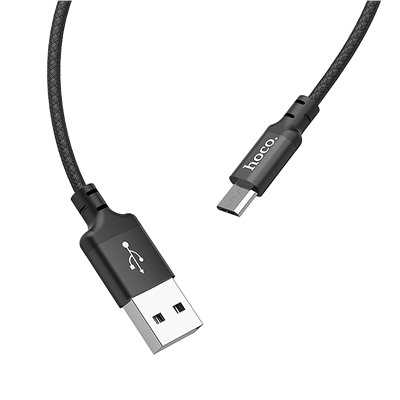 Кабель USB - micro USB Hoco X14 Times Speed  200см 2A  (black)