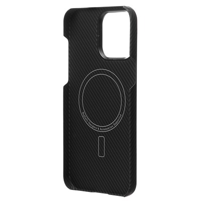 Чехол-накладка - SM009 POSH KEVLAR SafeMag для "Apple iPhone 14 Pro Max" (black)