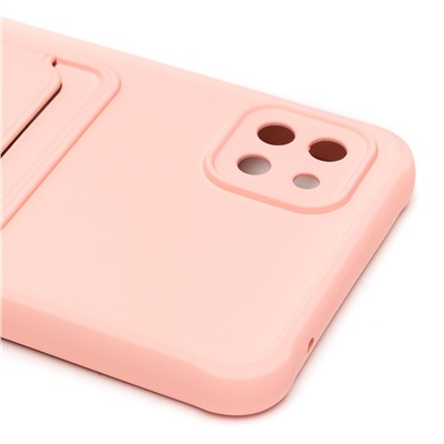 Чехол-накладка - SC304 с картхолдером для "Samsung SM-A226 Galaxy A22s 5G" (light pink) (208725)