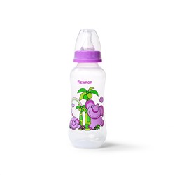 Детская бутылочка для кормления пластиковая Фиолетовая 300мл