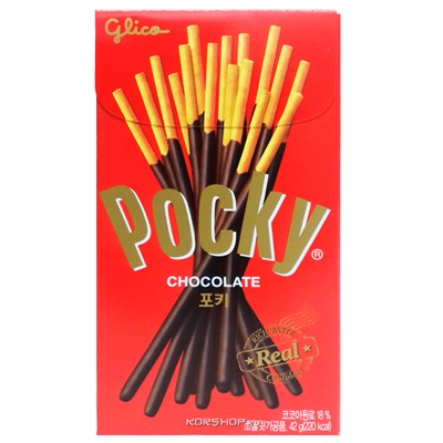 Классические палочки в шоколаде Pocky Glico, Корея, 46 г. УЦЕНКА. Срок до 14.10.2023.Распродажа