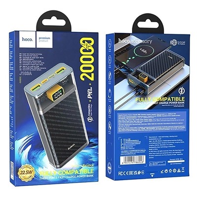 Внешний аккумулятор Hoco J103A Discovery edition 22.5W 20000mAh (gray)