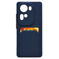 Чехол-накладка - SC337 с картхолдером для "OPPO Reno 11" (dark blue) (228848)