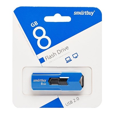 Флэш накопитель USB  8 Гб Smart Buy STREAM (blue)