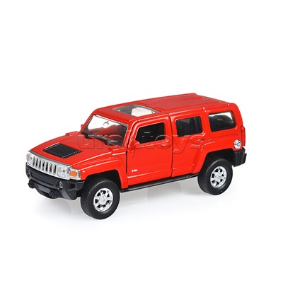 Набор 1:38, Hummer H3, Chevrolet Camaro ZL1, с прицепом, 2 шт.