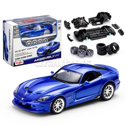 DIY машинка с отверткой die-cast 2013 SRT Viper GTS, 1:24, синяя