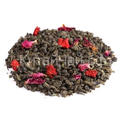Чай зеленый - Земляника со сливками №3 - 100 гр