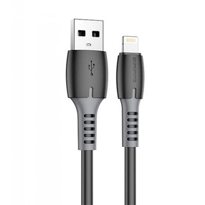 Кабель USB - Apple lightning Borofone BX62 (повр. уп)  100см 2,4A  (black)