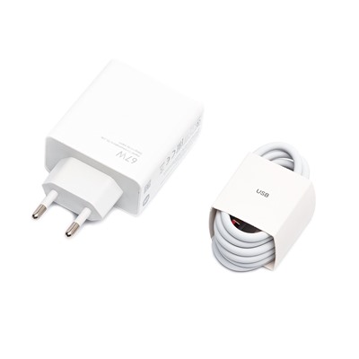 Адаптер Сетевой с кабелем ORG Xiaomi [BHR6035EU] USB 67W (USB/Type-C) (B) (white)