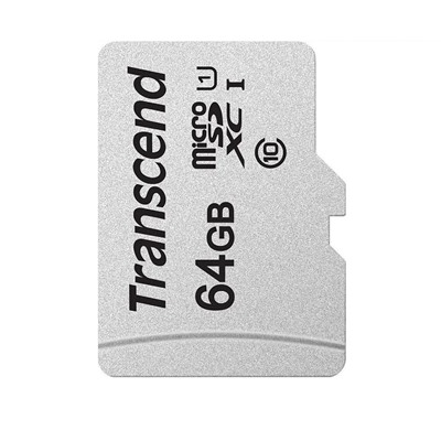 Карта флэш-памяти MicroSD 64 Гб Transcend 300S UHS-I U1 без адаптера (black)