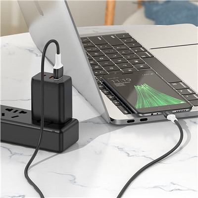 Кабель USB - micro USB Borofone BX84  100см 2,4A  (black)