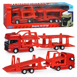 Грузовик 1:64, Scania V8 R730, красный