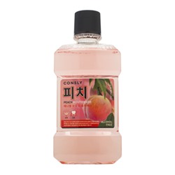 Consly Ополаскиватель для полости рта вкус персика - Mouthwash with xylitol and peach, 250мл