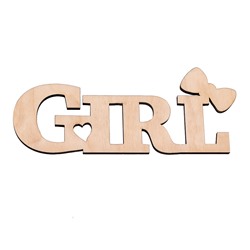Декоративная табличка "Girl"