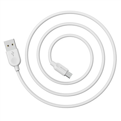 Кабель USB - micro USB Borofone BX14  300см 2,4A  (white)