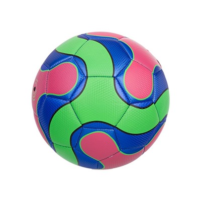 Мяч футбольный двухслойный, вес 320 гр, 5 цветов в ассортименте, диаметр 22 см (№5), 21*17*10 см